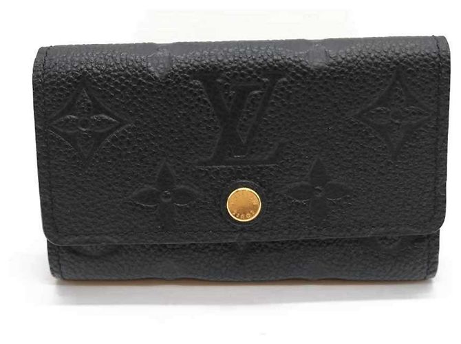 Louis Vuitton Monogram Empreinte Keycase Black