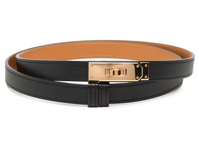 Cinturón Hermès Kelly 18 Negro