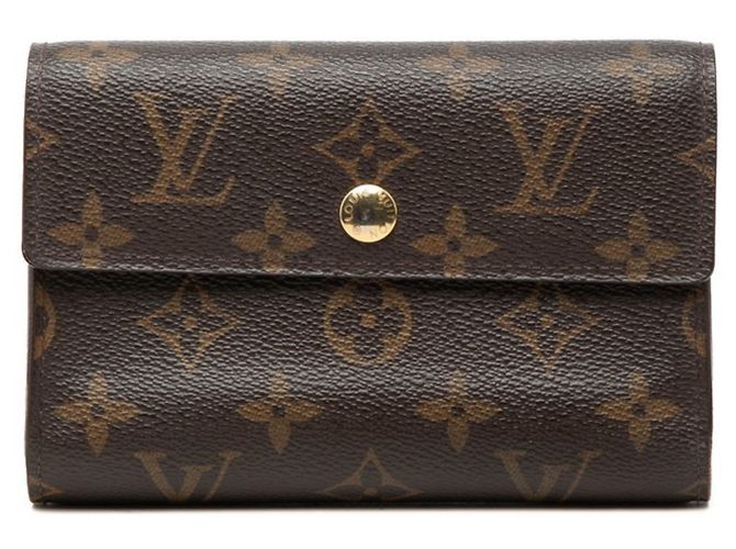 Portafoglio bi-fold Alexandra Monogram Louis Vuitton Marrone