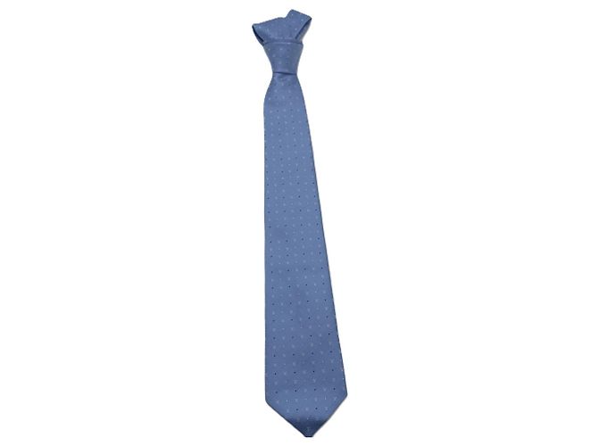 Cravatta in seta blu Blason Dot di Louis Vuitton