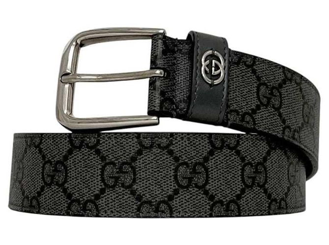 Gürtel aus grauem Gucci-Canvas Braun