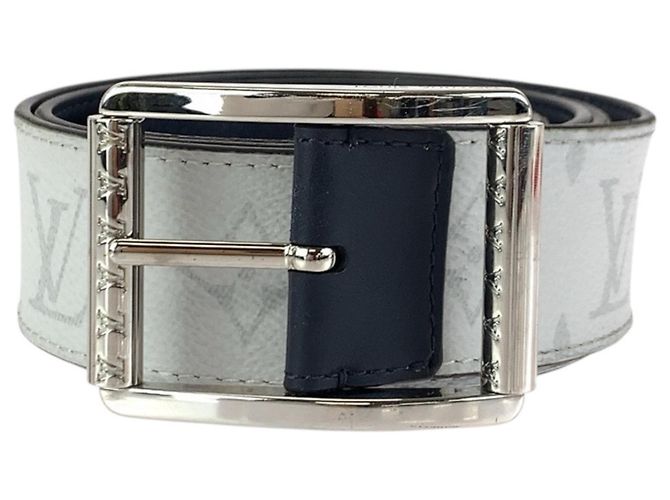 Louis Vuitton Monogram Ceinture Verso Belt Black White