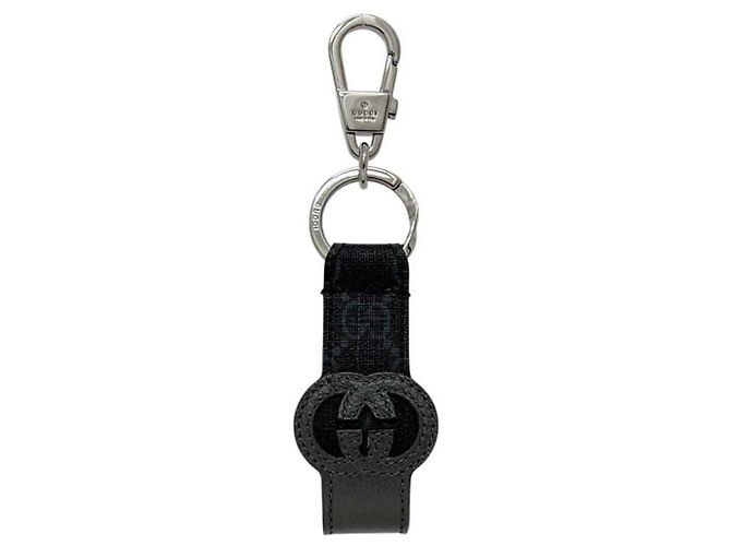 Gucci Interlocking Keyring Brown Black