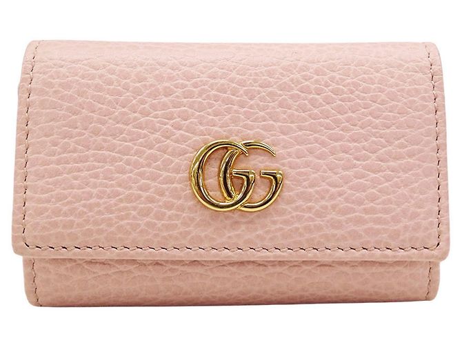 Marmont Gucci Pink Leather Key Case