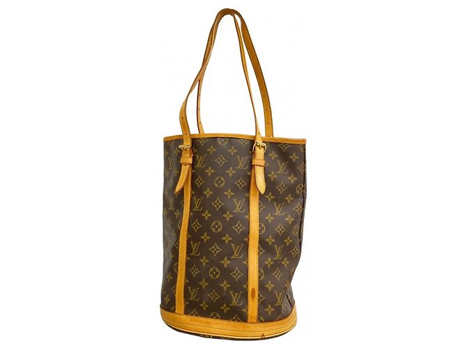 Borsa Tote Bucket GM Monogram Louis Vuitton Marrone