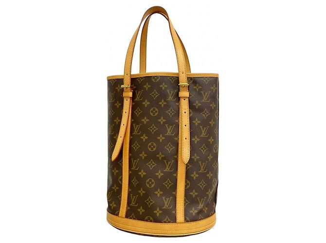 Borsa Tote Bucket GM Monogram Louis Vuitton Marrone