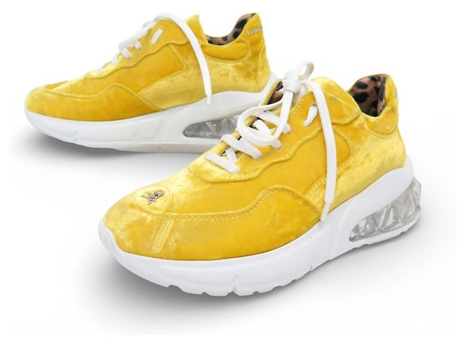 NEUE PHILIPP PLEIN RUNNER SAMT GELB GRÖSSE 37 IT 38 FR