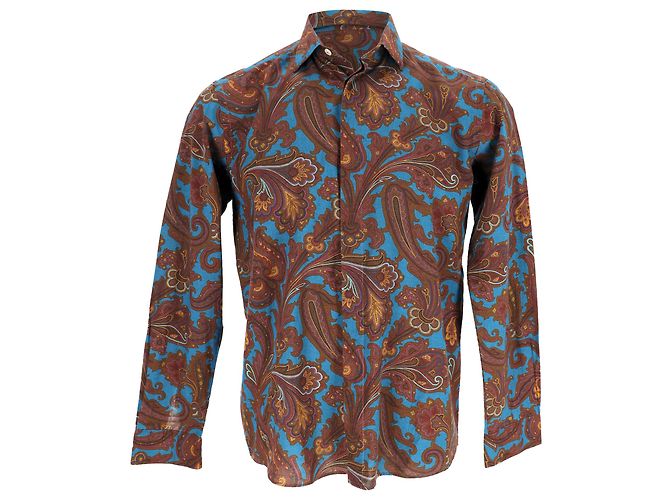 Chemise à imprimé paisley Etro en coton multicolore