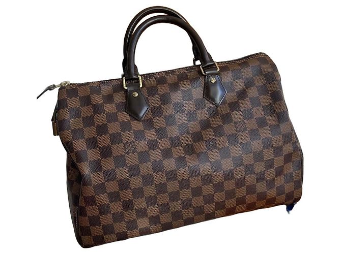 Louis Vuitton Sac Speedy 35 Damier Ébène Marron