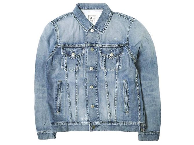 Autre Marque Giacca in denim di cotone JEANS 3rd Blu