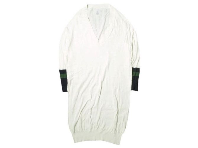 Autre Marque Vestido de punto largo OKIRAKU Blanco Blanco roto