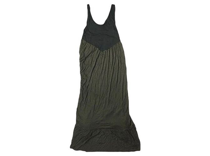 Autre Marque EDITION Modal-Woll-Maxikleid Braun Schwarz