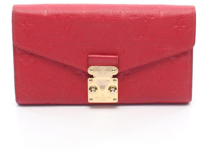 Carteira Longa Bi-fold Métis da Louis Vuitton Vermelho
