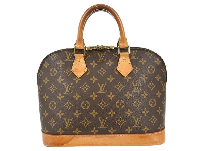 Borsa Alma Louis Vuitton in tela Monogram PM Marrone