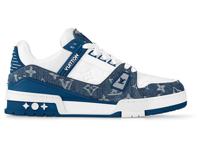 Louis Vuitton Baskets LV Trainer neuves Bleu