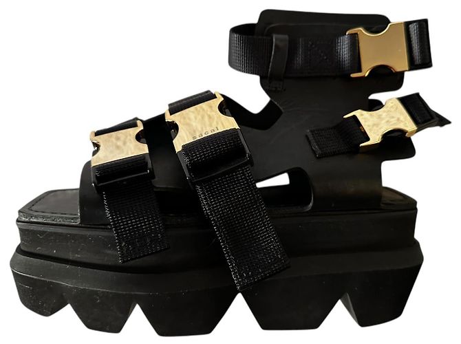 Sandali in pelle e gomma Sacai Platform