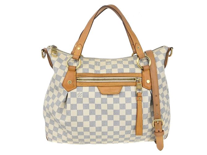 Bolsa Evora Damier MM Louis Vuitton Branco