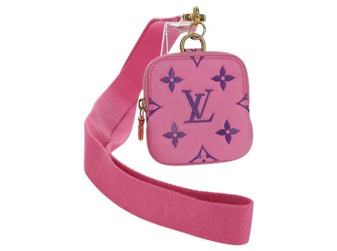 LOUIS VUITTON Monogram Lanyard Milty Pochette Monedero MP3072 LV Auth 172443M Rosa