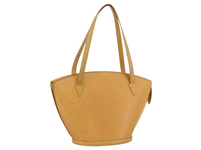 LOUIS VUITTON Bolsa de Compras de Hombro Epi Saint Jacques Amarilla M52269 Auth LNZ549 Amarillo