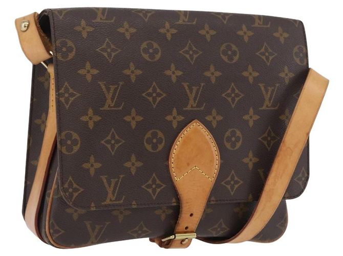 LOUIS VUITTON Bolsa de Ombro Monogram Cartouchiere GM M51252 LV Auth fm5193 Monograma