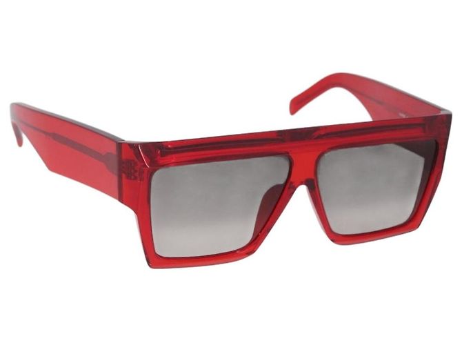 Céline CELINE Sunglasses plastic Red Auth BA11298