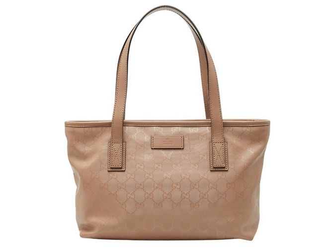 Bolsa tote Gucci GG impressa bege