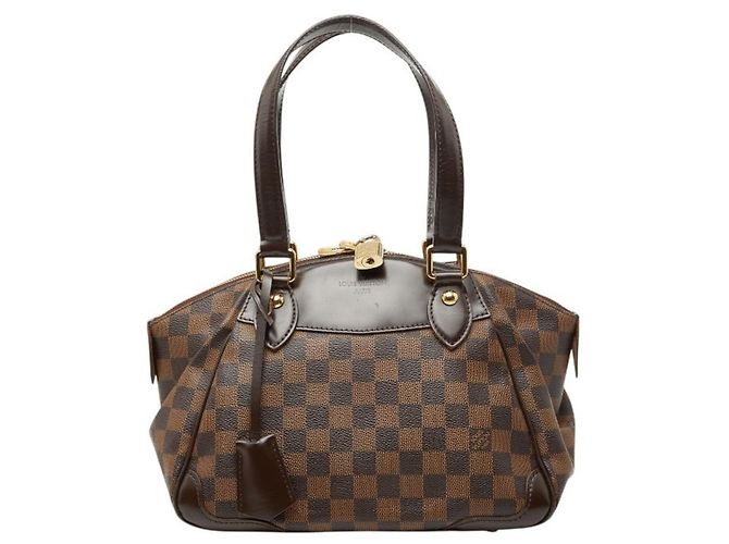 Borsa Louis Vuitton Damier Verona PM Marrone Damier ebene