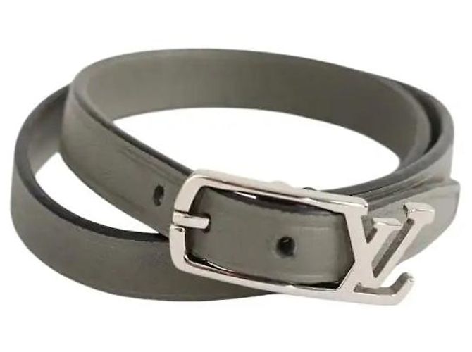 Louis Vuitton Anthrazitfarbenes Armband Anthrazitgrau