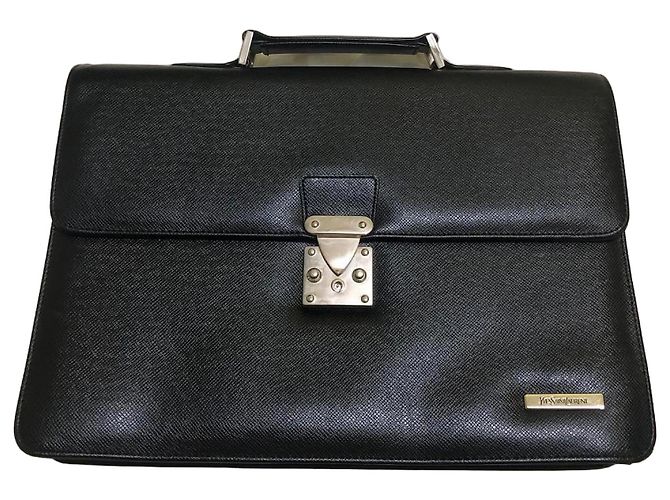 Borsa in pelle nera Yves Saint Laurent Nero