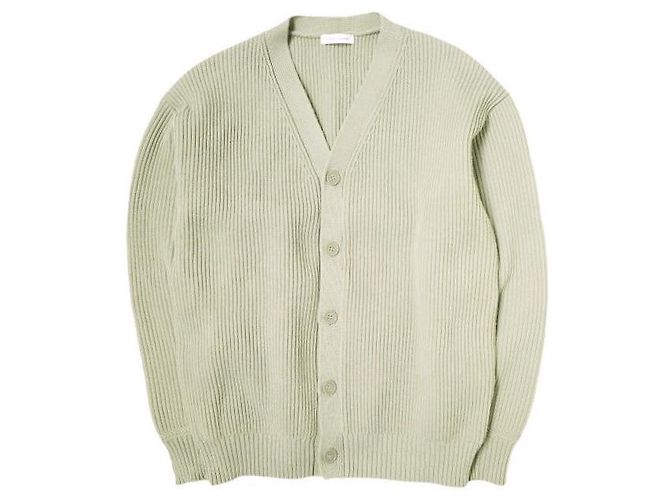 Autre Marque FREAK'S STORE 22AW V-Ausschnitt Strickjacke aus Polyester Grün Khaki