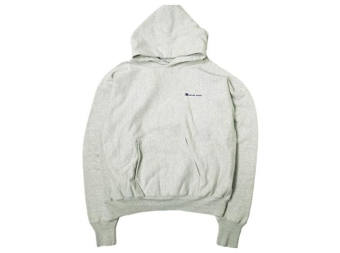Autre Marque HOODIE LOGO Saint Michael - Sudadera de mezcla de algodón Gris