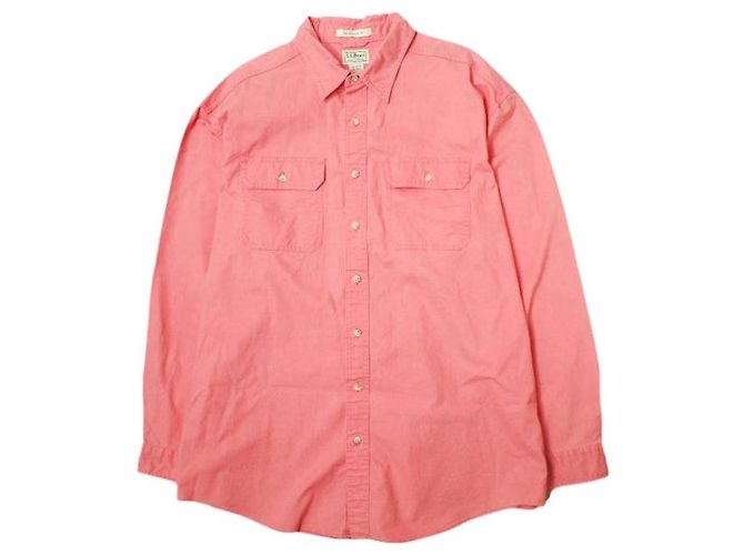 Autre Marque Camisa de algodão canvas lavada ao sol para homens L.L.Bean Rosa