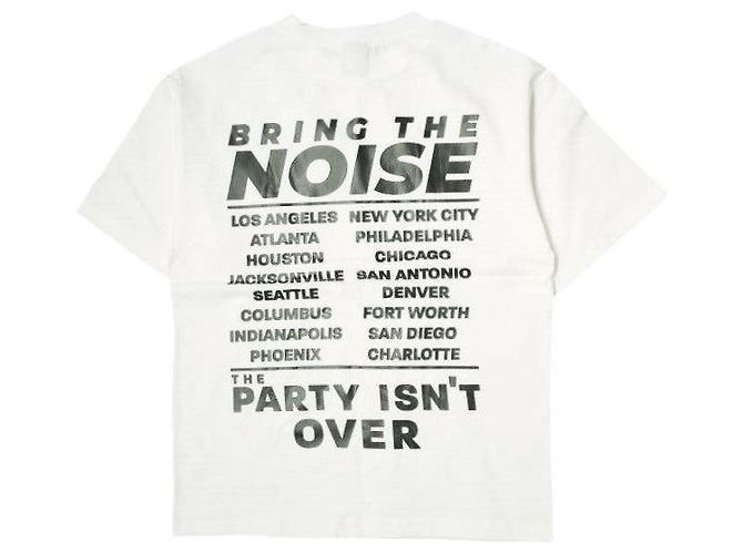 Autre Marque Camiseta de algodón Danke Schon 16OE S/S TEE NOISE Edición Limitada Blanco