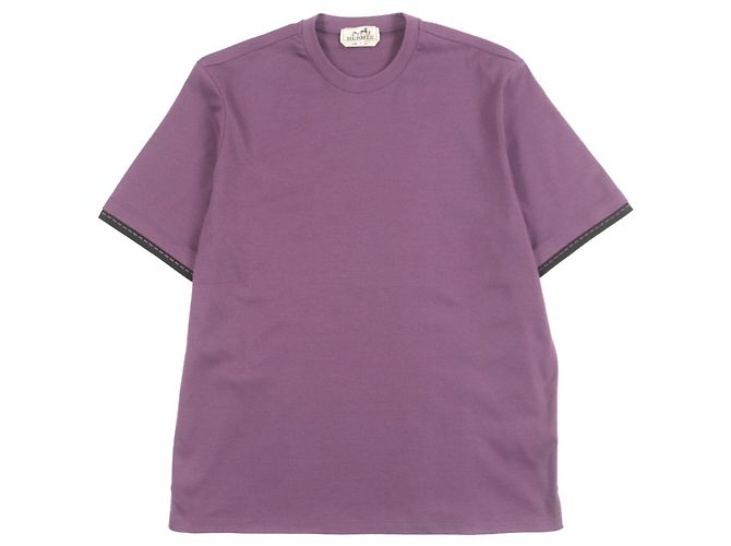 T-shirt in cotone Hermès Porpora