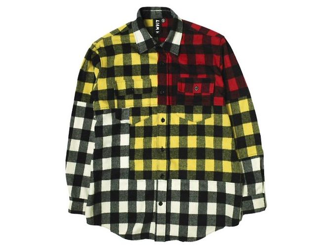 Autre Marque Camicia in flanella PATCH WORK di Liam Hodges Multicolore