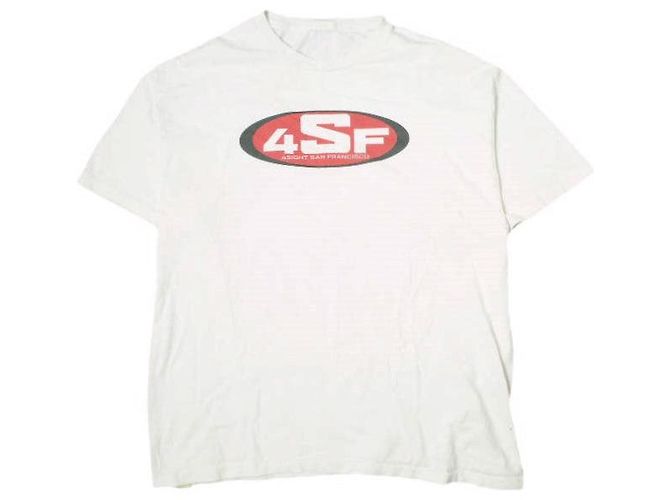 Autre Marque Camiseta de algodão SSZ OVAL Limited Branco