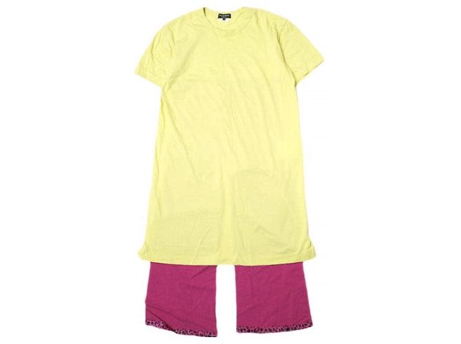 Comme Des Garcons Camiseta larga de algodón Comme des Garçons Homme Plus Amarillo