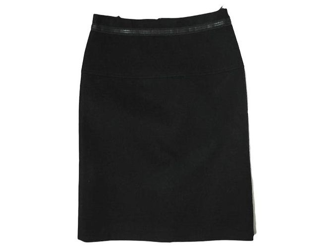 Woll-Polyester-Rock tao COMME des GARCONS Schwarz
