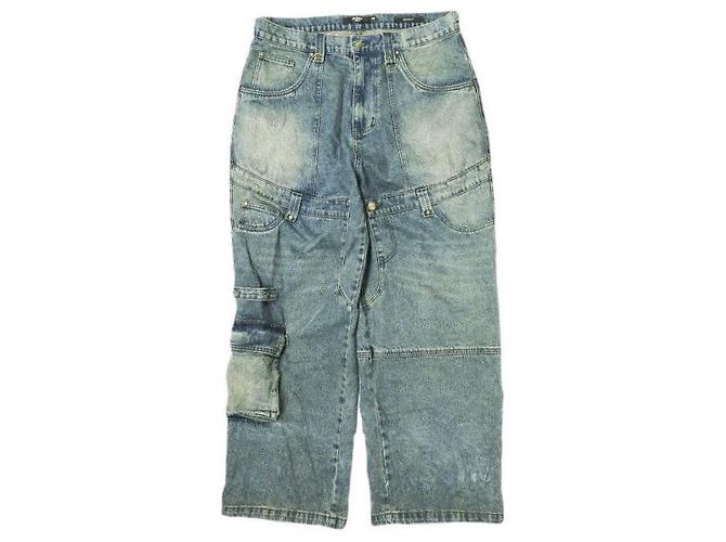 Autre Marque Pantalones de denim COLOSSUS FIT de Jaded London Azul
