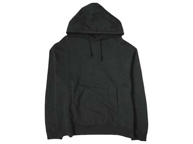 Autre Marque Crepuscule Sweat Parka aus Baumwolle Schwarz