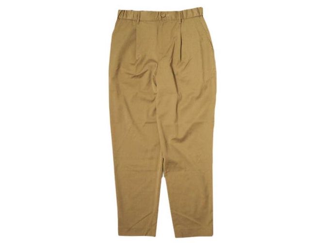 Autre Marque ara ara 1 Tuck Tapered Easy Pants Polyester Rayon Polyurethane Pants Brown