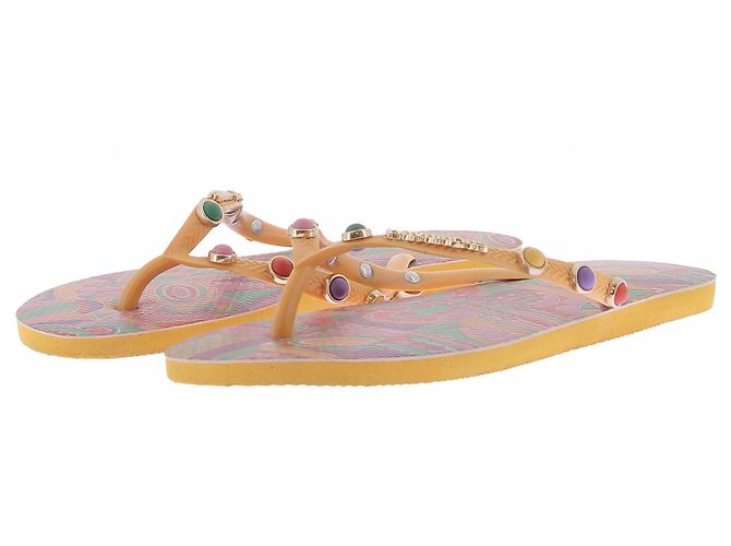 Ba&Sh Infradito arancioni con ornamenti