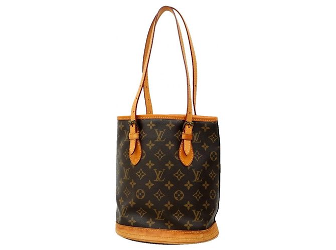 Bucket Sac à main seau PM Monogram Louis Vuitton Marron