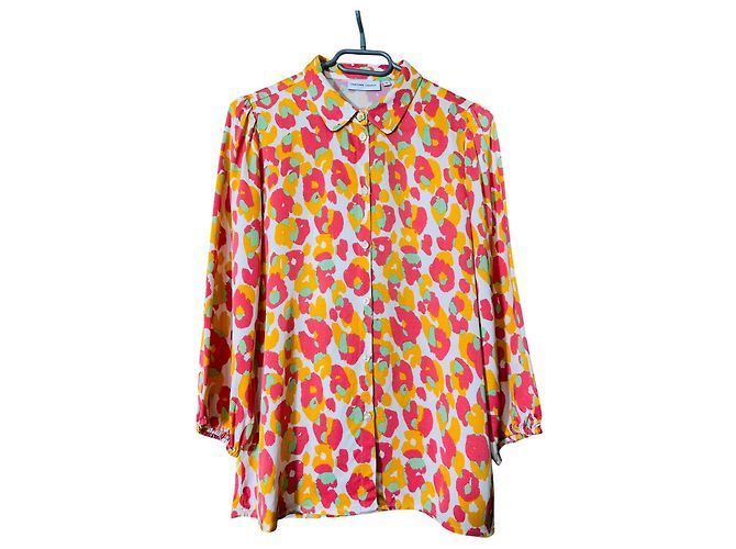 Autre Marque Fabienne Chapot Top Shirt Viscose Mehrfarbig