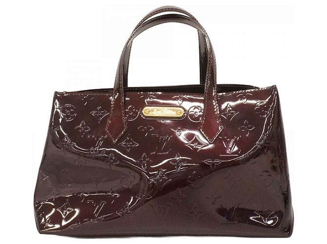 Borsa Tote Louis Vuitton Vernis Wilshire PM Bordò