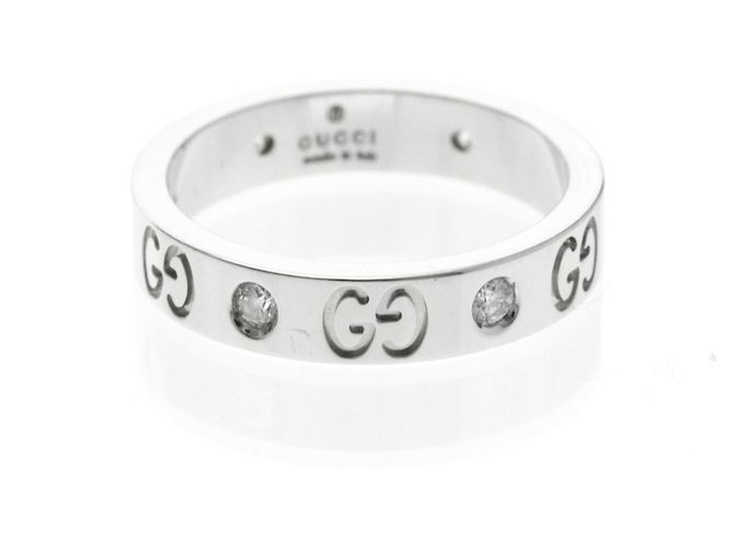 Gucci Icon Diamantbandring Silber