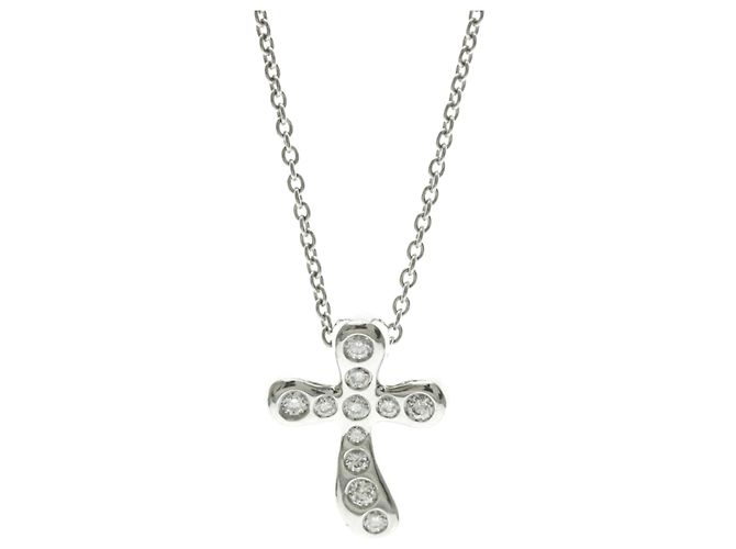 Tiffany & Co Tiffany Kreuz-Diamant-Halskette