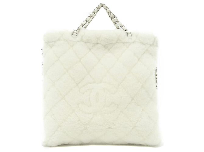 Chanel AS4278 White Backpack