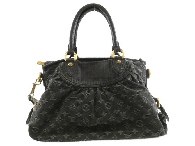 Louis Vuitton Monogram Denim Neo Cabby MM Handtasche Schwarz
