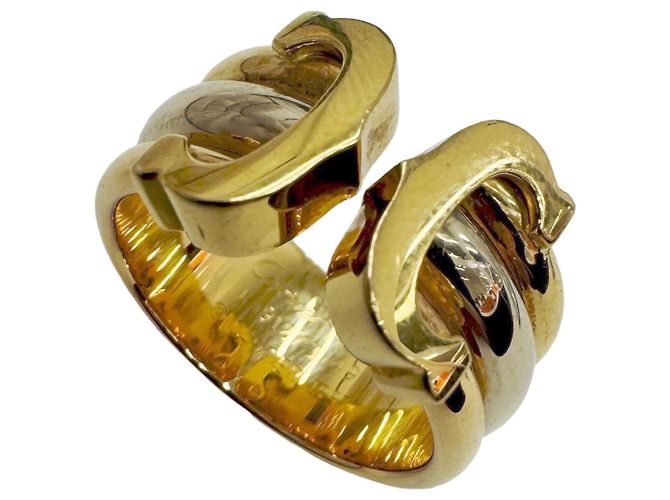 Anello 2C tricolore di Cartier D'oro